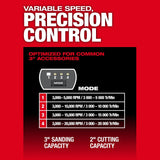 Milwaukee 3485-22 M12 FUEL 1/4" Right Angle Die Grinder Kit - 7