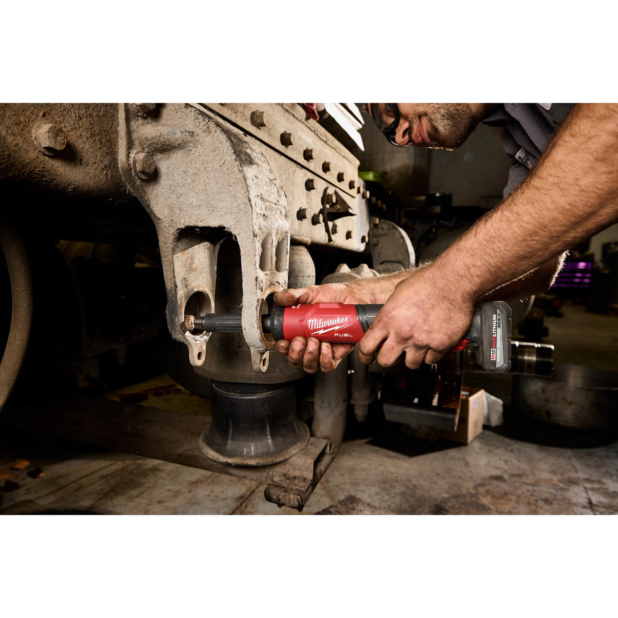 Milwaukee 3487-20 M12 FUEL 1/4" Extended Straight Die Grinder with 4" Shaft - 9