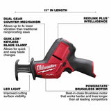 Milwaukee 3495-23 M12 FUEL 3-Tool Combo Kit with 1/2 Inch Hammer Drill, HACKZALL Recip Saw, ROVER Flood Light, Charger and CP2.0 Batteries (2 Pack) - 8