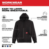 Milwaukee 351B-L Midweight Pullover Hoodie Black L - 4