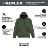 Milwaukee 351E-M FREEFLEX Midweight Pullover Hoodie Green Size M - 2