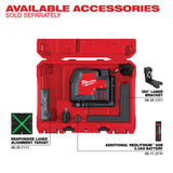 Milwaukee 3521-21 USB Rechargeable Green Cross Line Laser - 5