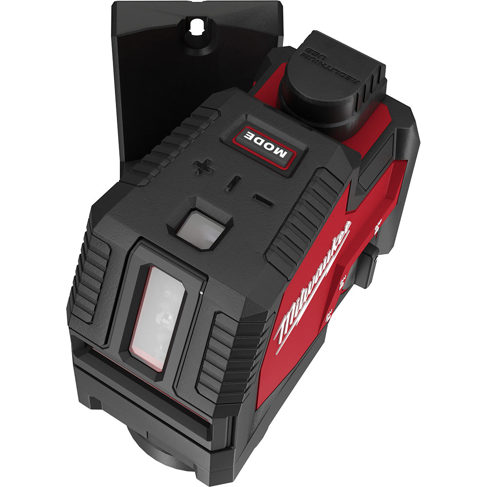 Milwaukee 3522-21 USB Rechargeable Green Cross Line & Plumb Points Laser - 3