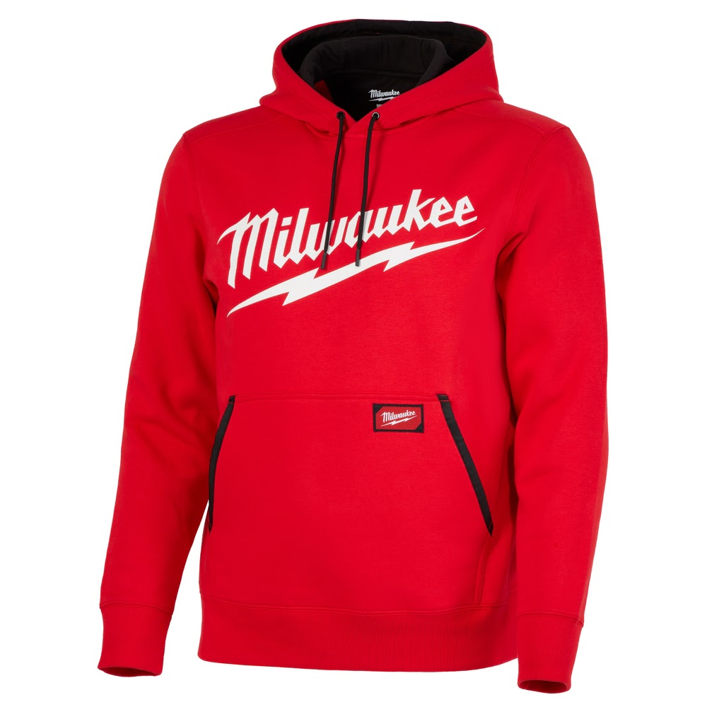 Milwaukee 352R Midweight Pullover Hoodie - Logo Red - 7