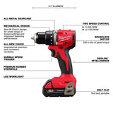 Milwaukee 3601-21CT M18 18V Compact Brushless 1/2" Drill Driver Kit 5.7" Length (Kit) - 2