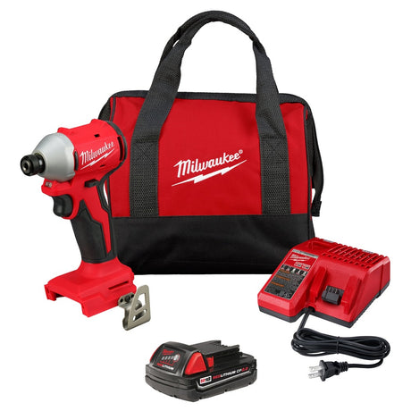 Milwaukee 3650-21P M18 Compact Brushless 1/4" Hex Impact Driver Kit