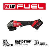 Milwaukee 3670-22 M18 FUEL 4-1/2"-6" Braking Grinder, Paddle Switch Kit - 2