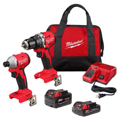 Milwaukee 3693-22CX M18 Compact Brushless 2-Tool Combo Kit