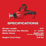 Milwaukee 3693-24CX M18 4-Tool Combo Kit - 7