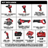 Milwaukee 3697-27 M18 Fuel 7-Tool Combo Kit - 3