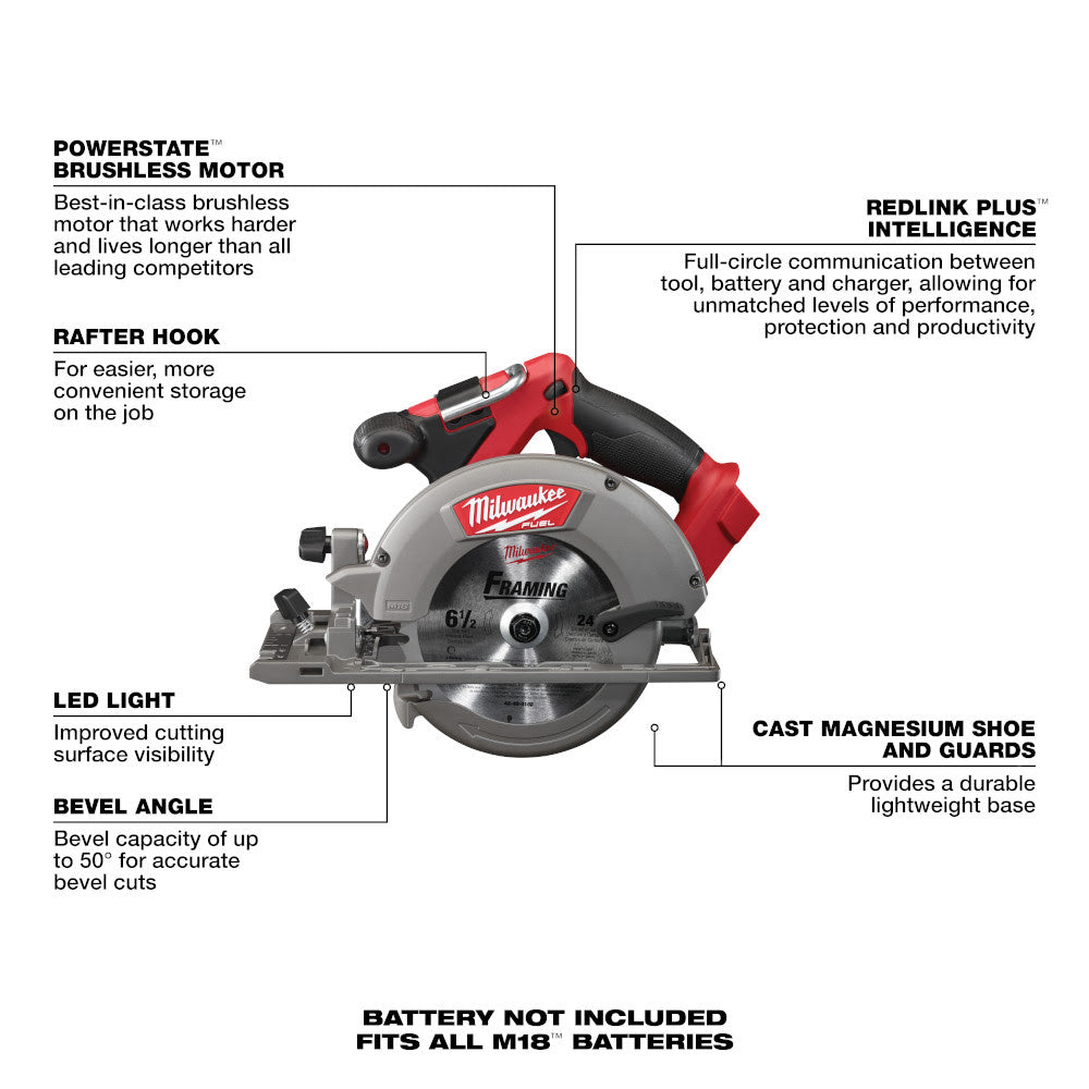 Milwaukee 3697-27 M18 Fuel 7-Tool Combo Kit - 5