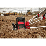 Milwaukee 3704-21T M18 Red Exterior Dual Slope Rotary Laser Level Kit w/ Receiver, Remote, Grade Rod & Tripod - 15