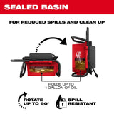 Milwaukee 3874-20 M18 Brushless Pipe Threading Oiler with Self Contained Basin for Cleaner Pipe Threading - 5
