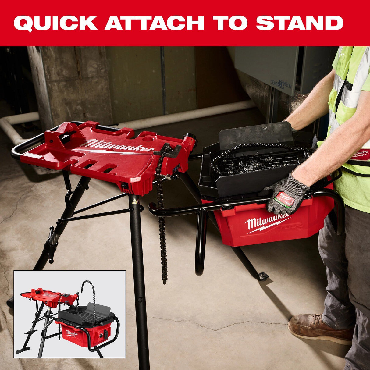 Milwaukee 3874-20 M18 Brushless Pipe Threading Oiler with Self Contained Basin for Cleaner Pipe Threading - 7