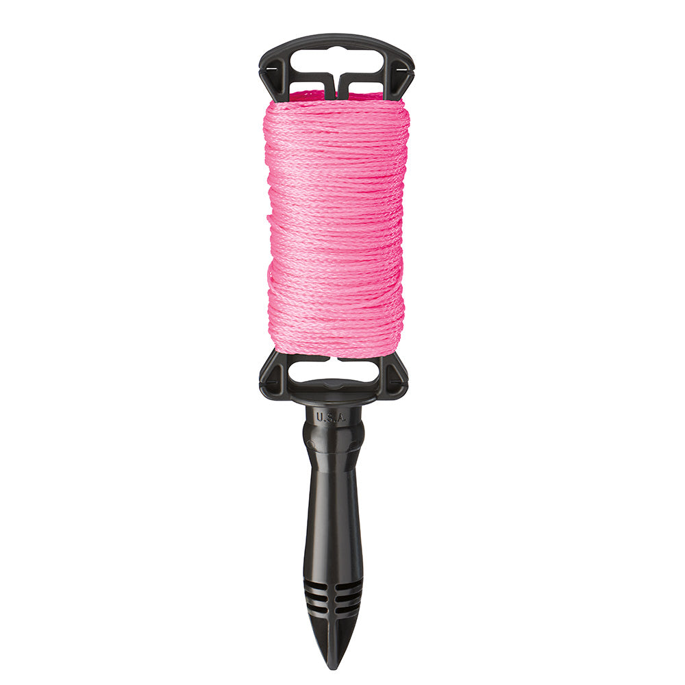 Empire Level 39-250P 250' Pink Braided Line w/Reel - 2