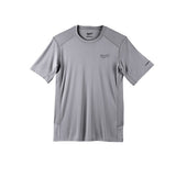 Milwaukee 414G-M WORKSKIN Lightweight Performance Short Sleeve Shirt, Gray, M