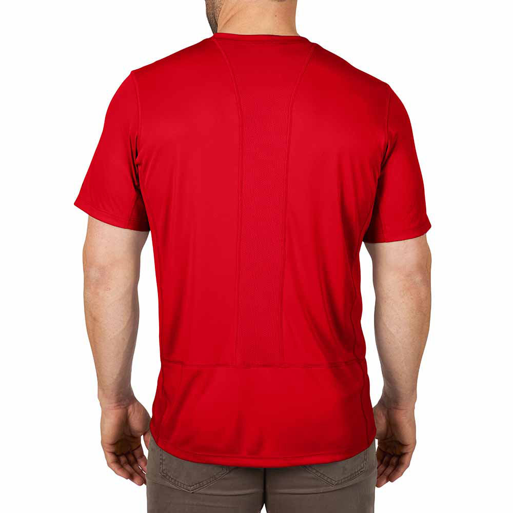 Milwaukee 414R WORKSKIN Lightweight Performance Shirt - Short Sleeve - Red - 3