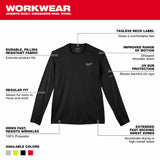 Milwaukee 415B WORKSKIN Lightweight Performance Shirt - Long Sleeve - Black - 4