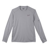 Milwaukee 415G-M WORKSKIN Lightweight Performance Long Sleeve Shirt- Gray, M