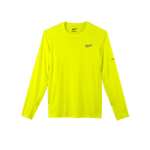 Milwaukee 415HV-3X WORKSKIN Lightweight Performance LS Shirt, Hi Vis, 3X