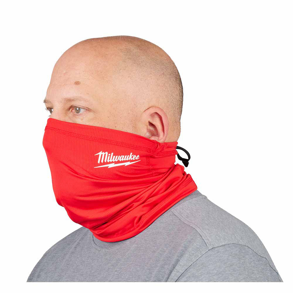 Milwaukee 424R WORKSKIN  Performance Neck Gaiter-Red - 4