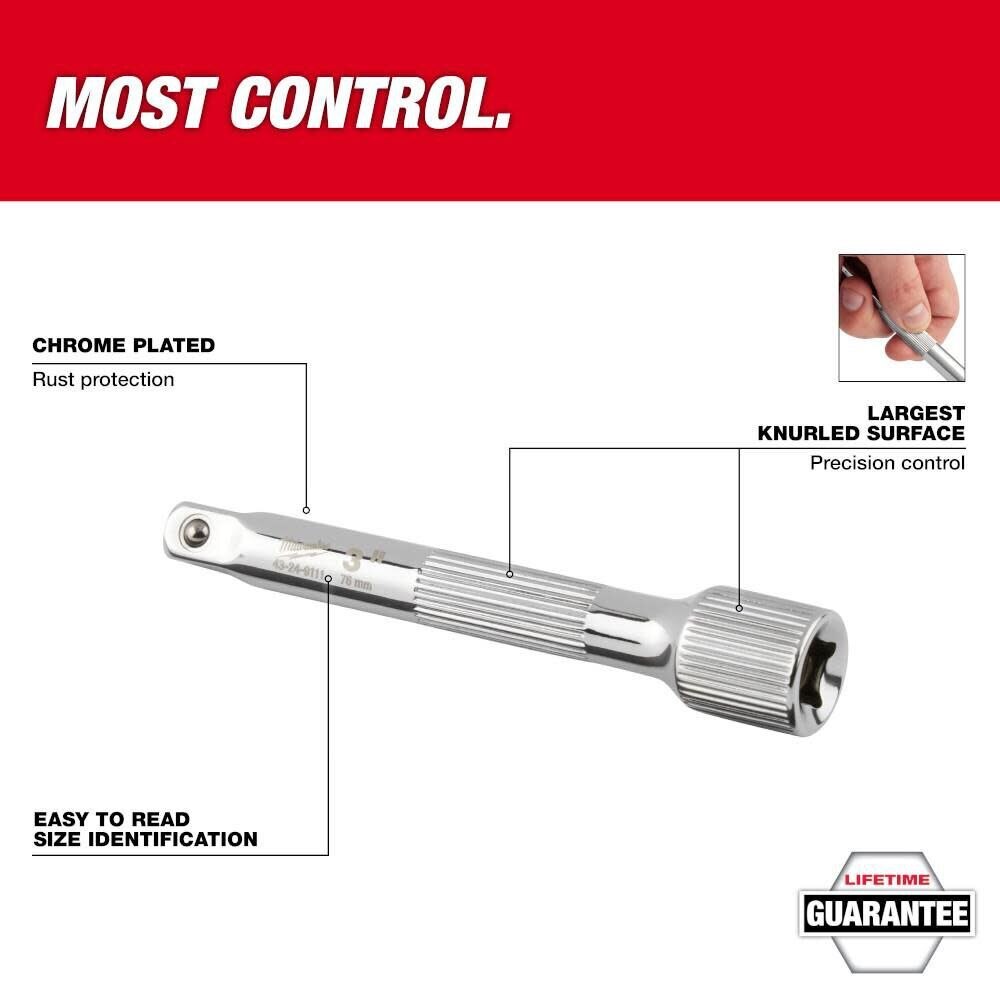 Milwaukee 43-24-9112 1/4" Drive 6" Extension - 2