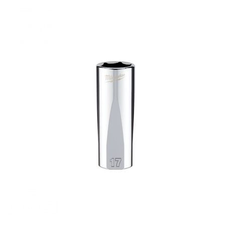 Milwaukee 45-34-0117 3/8" Drive 17mm Metric Deep 6 Point Socket with Four Flat Sides
