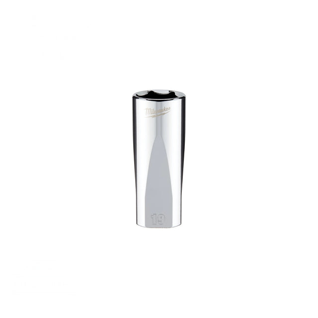 Milwaukee 45-34-0119 3/8" Drive 19mm Metric Deep 6-Point Socket with Four Flat Sides