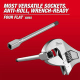 Milwaukee 45-34-1078 3/8" Drive 7/32" Long Hex Bit Socket with Anti-Roll Wrench-Ready Sides - 3
