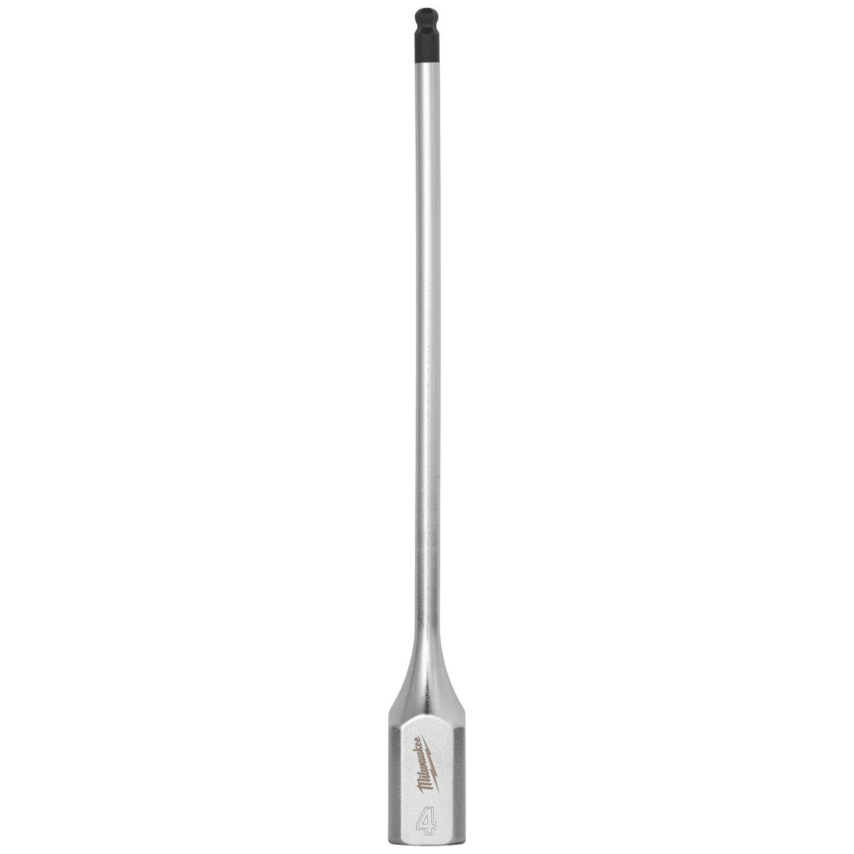 Milwaukee 45-34-1097 3/8 in. Drive 4 mm Long Ball End Hex Bit Socket with FOUR FLAT Sides, 6 in. Reach