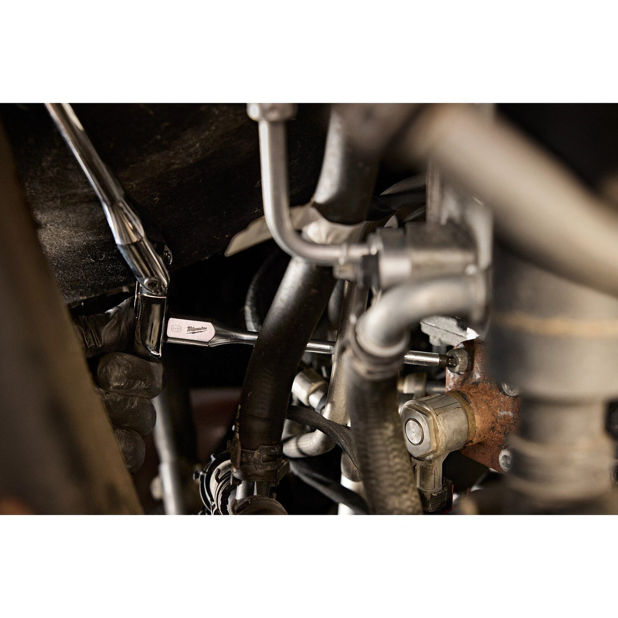 Milwaukee 45-34-1100 3/8" Drive 7mm Long Ball End Hex Bit Socket with Four Flat Sides (6" Long Reach) - 4