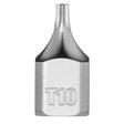 Milwaukee 45-34-1105 1/4 in. Drive T10 Low-Profile TORX Bit Socket with Four Flat Sides (1 Piece)