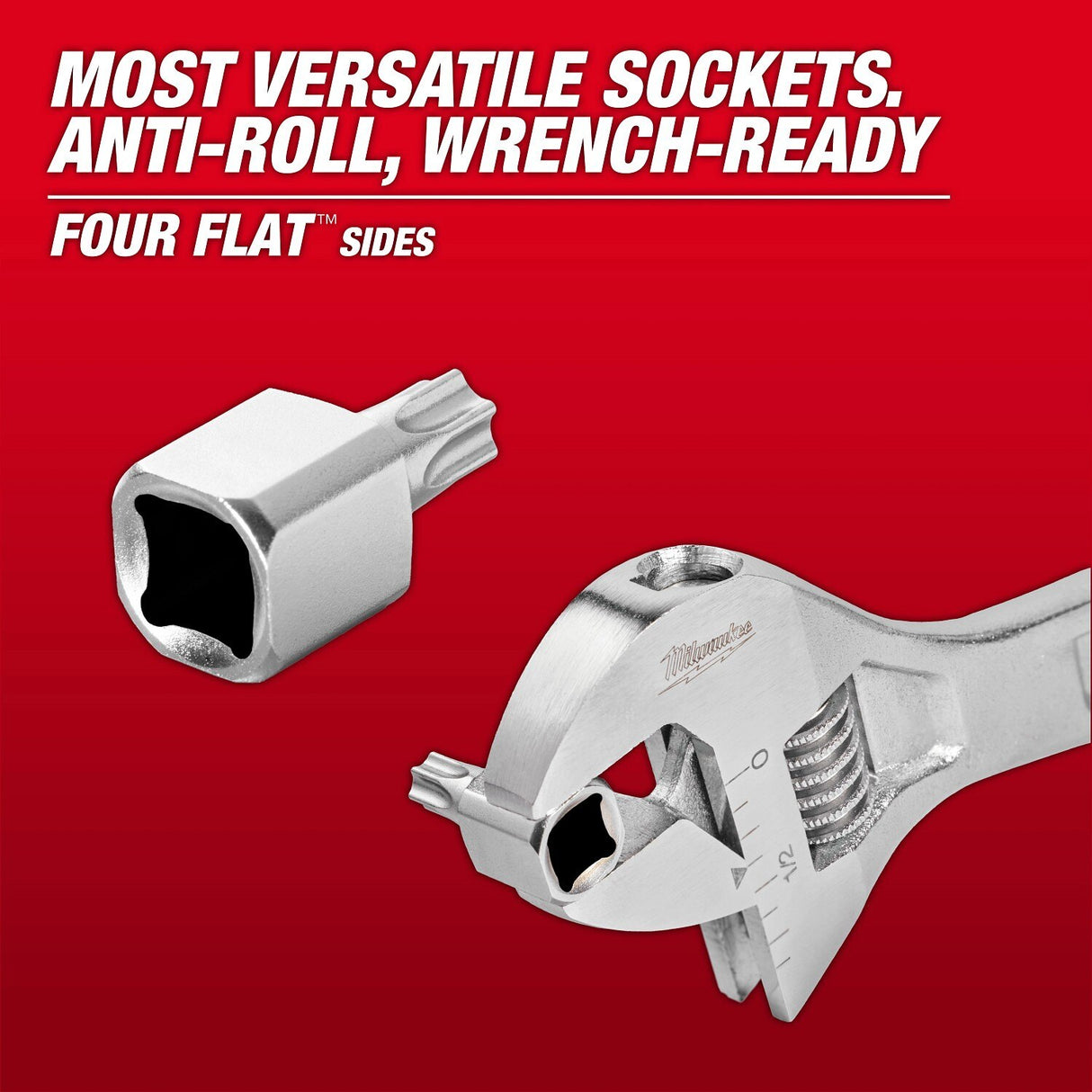 Milwaukee 45-34-1107 1/4 in. Drive T20 Low-Profile TORX Bit Socket with Four Flat Wrench-Ready Sides - 3