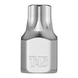 Milwaukee 45-34-1112 1/4 in. Drive T45 Low-Profile TORX Bit Socket with Four Flat Sides Anti-Roll Wrench-Ready