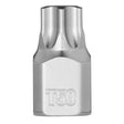 Milwaukee 45-34-1114 1/4" Drive T50 Low-Profile TORX Bit Socket, Anti-Roll Wrench-Ready