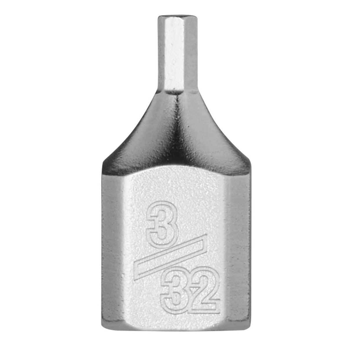 Milwaukee 45-34-1118 1/4" Drive 3/32" Low-Profile Hex Bit Socket with Four Flat Anti-Roll Wrench-Ready Design