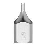 Milwaukee 45-34-1128 1/4" Drive 2mm Low-Profile Hex Bit Socket with anti-roll wrench-ready sides (1 Piece)