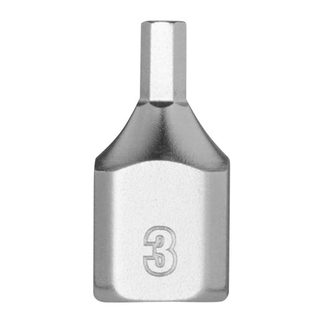 Milwaukee 45-34-1130 1/4" Drive 3mm Low-Profile Hex Bit Socket with Anti-Roll Wrench-Ready Sides