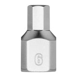 Milwaukee 45-34-1133 1/4" Drive 6mm Low-Profile Hex Bit Socket with Wrench-Ready Anti-Roll Sides
