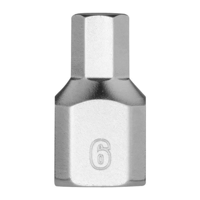 Milwaukee 45-34-1133 1/4" Drive 6mm Low-Profile Hex Bit Socket with Wrench-Ready Anti-Roll Sides