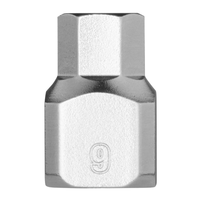 Milwaukee 45-34-1136 1/4 in. Drive 9mm Low-Profile Hex Bit Socket with Anti-Roll Wrench-Ready Sides