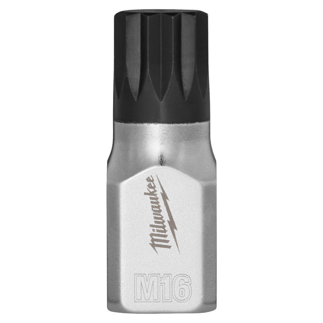 Milwaukee 45-34-1148 3/8" Drive 16mm Triple Square Bit Socket with FOUR FLAT Sides and Slim Profile