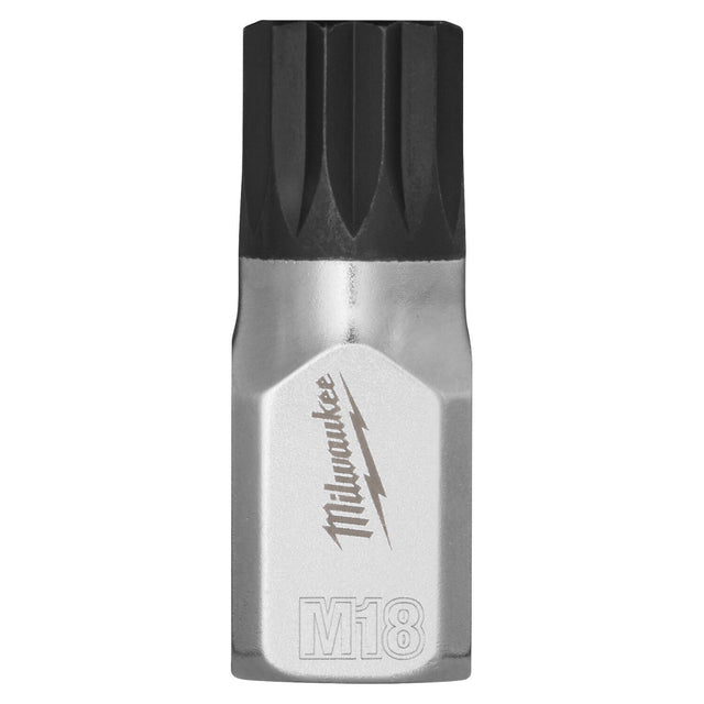 Milwaukee 45-34-1149 3/8 Inch Drive 18mm Triple Square Bit Socket with Anti-Roll Wrench-Ready Sides