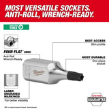 Milwaukee 45-34-1154 1/4" Drive T25 Tamper Proof Torx Bit Socket, Anti-Roll Wrench-Ready Design - 2