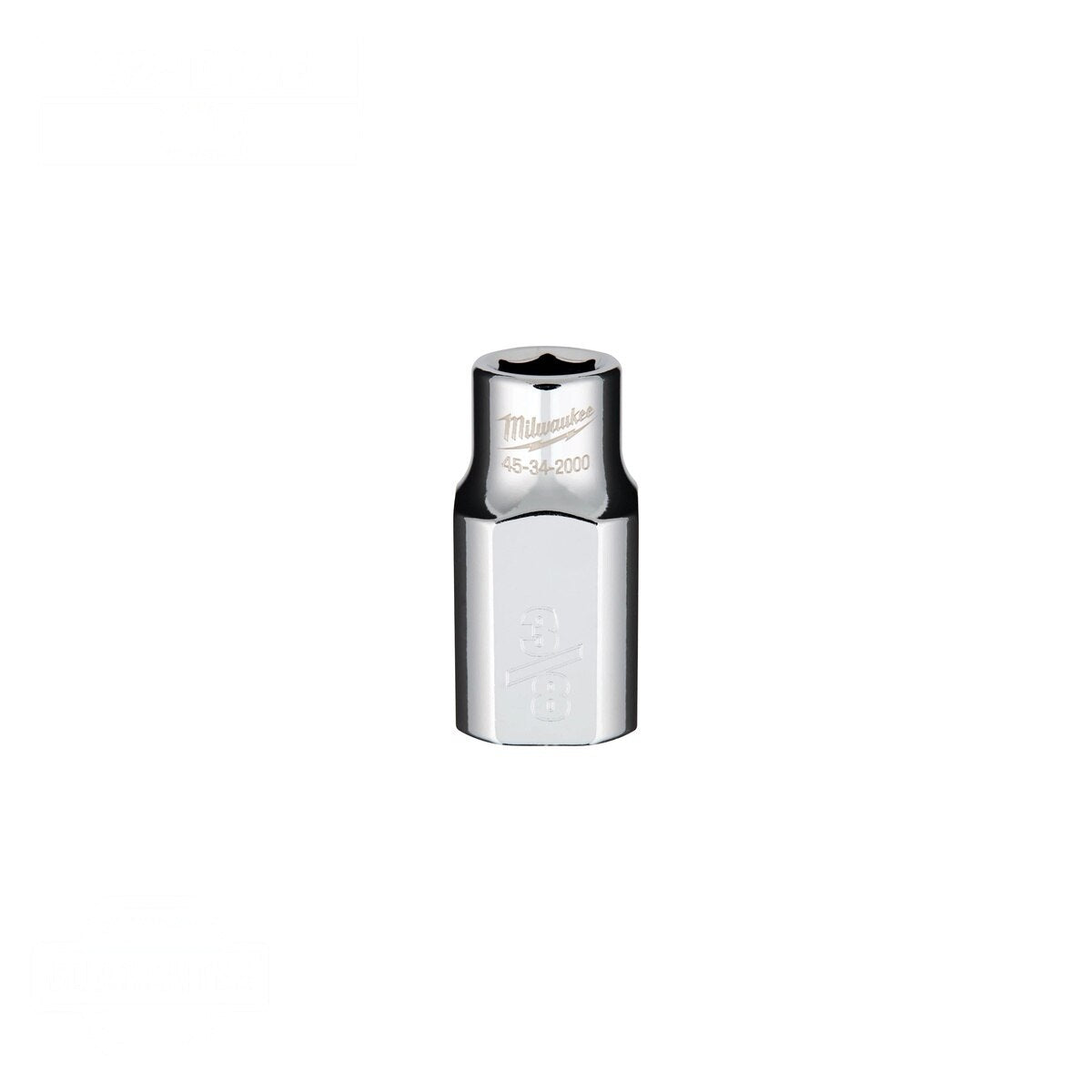 Milwaukee 45-34-2000 1/2" Drive 3/8" SAE 6-Point Socket with Four Flat Sides