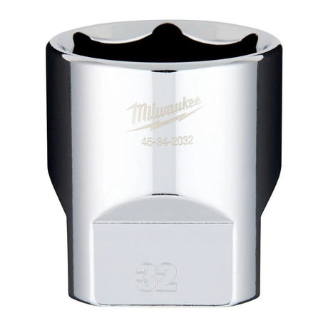 Milwaukee 45-34-2032 1/2" Drive 32mm Metric 6-Point Standard Socket