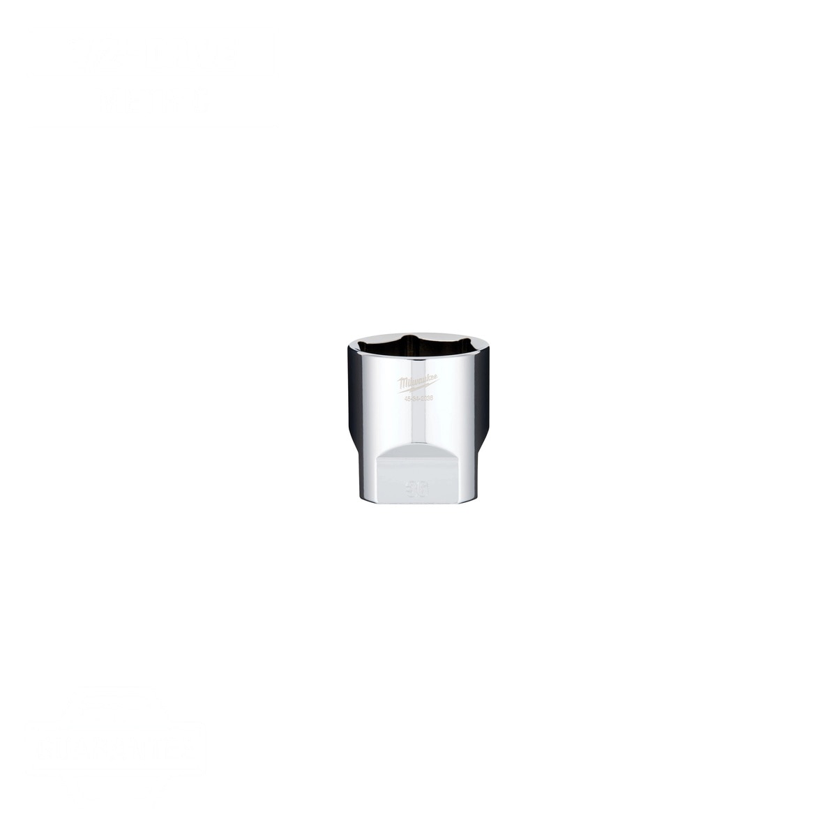 Milwaukee 45-34-2036 1/2" Drive 36 mm 6-Point Chrome Socket with Four Flat Sides