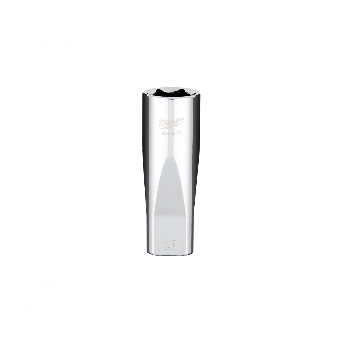 Milwaukee 45-34-2120 1/2" Drive 20 mm 6-Point Deep Well Socket with Four Flat Sides
