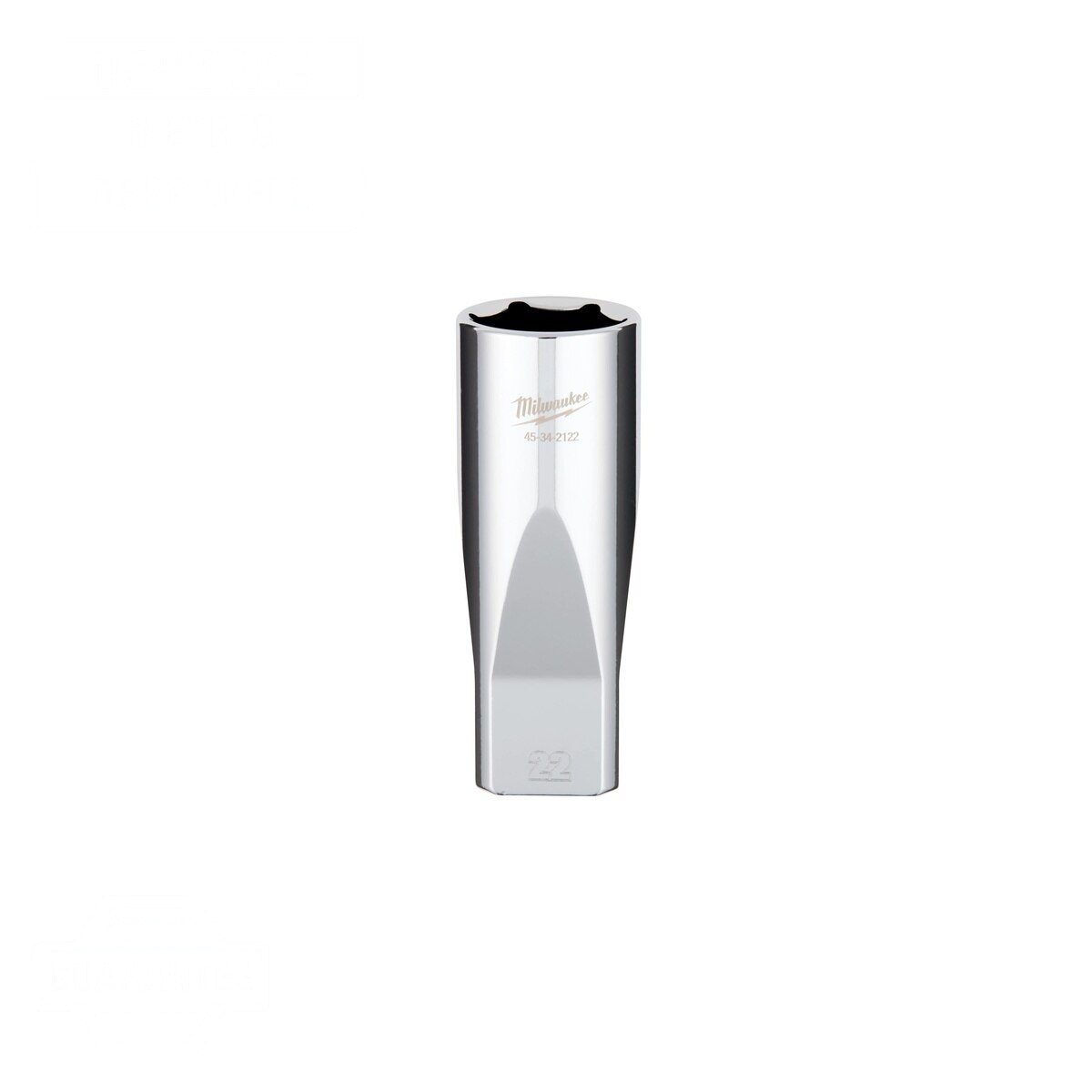 Milwaukee 45-34-2122 1/2" Drive 22 mm Deep 6-Point Socket with Four Flat Sides
