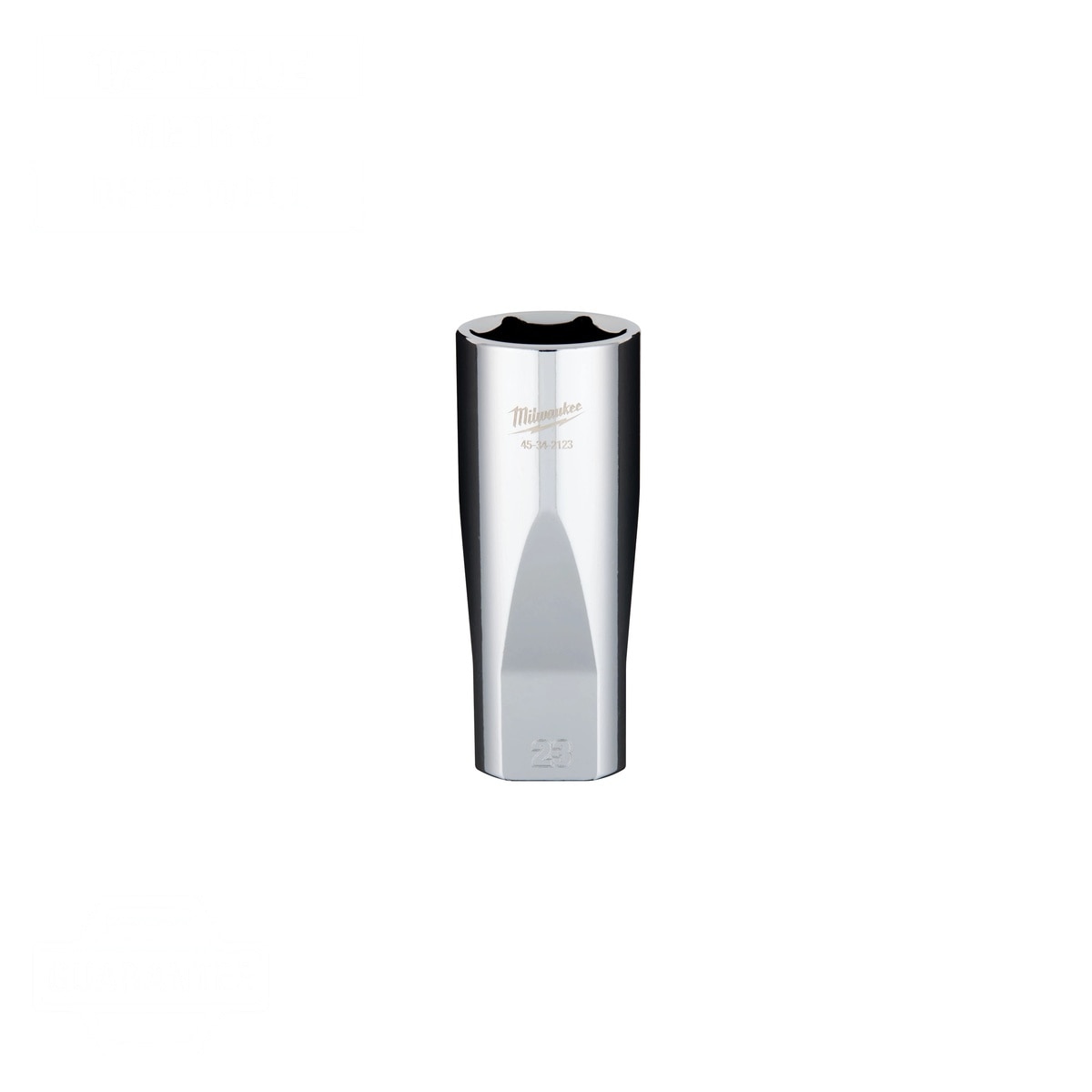 Milwaukee 45-34-2123 1-2" Drive 23 mm 6-Point Deep Socket with Four Flat Sides